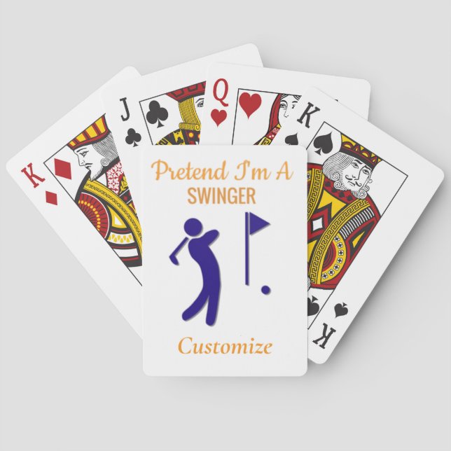 Swinging Golfer Thunder_Thunder_Cove Playing Cards (Back)