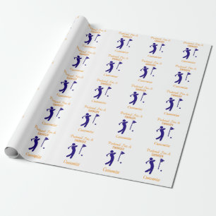 Swinging Golfer Thunder_Thunder_Cove Wrapping Paper
