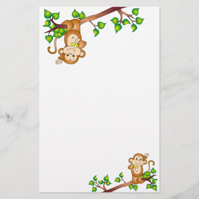 Swinging Monkey Stationery (Front)