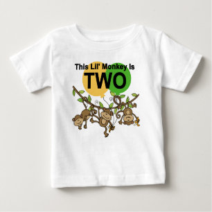 Swinging Monkeys 2nd Birthday T-shirts and Gifts