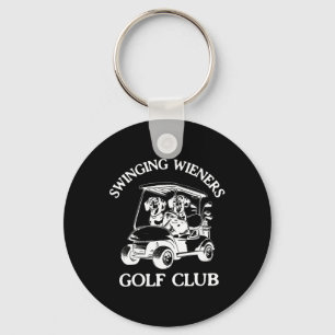 Swinging Wieners Golf Club Dachshund Wiener Dog Fa Key Ring