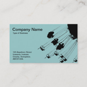 Swings and Roundabouts - Light Blue Green Business Card