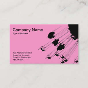 Swings and Roundabouts - Pink Business Card