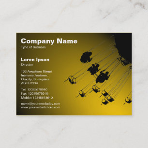 Swings and Roundabouts v2 - Spotlit Amber Business Card