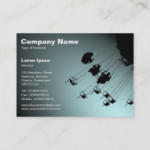 Swings and Roundabouts v2 - Spotlit Pale Blue Business Card