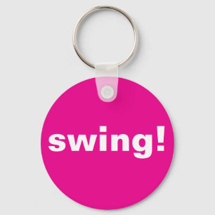 Swingthought, Hot Pink Golf Ball  Key Ring
