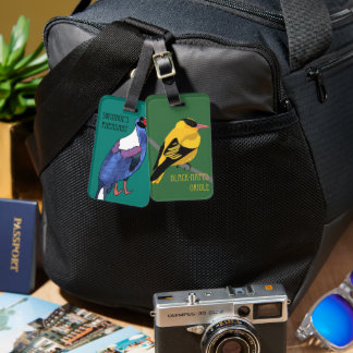 Swinhoe's Pheasant &Black-Naped Oriole Luggage Tag