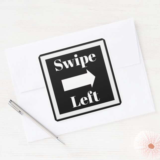 Swipe Left Sticker (Envelope)