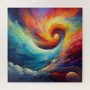 Swirl Abstract Compostion of a Colour Perfect stor Jigsaw Puzzle