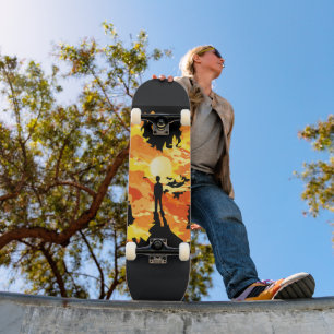 Swirl abstract skateboard