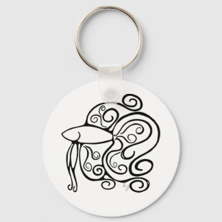 Swirl Betta Fish Key Ring