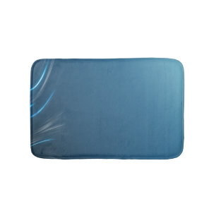 Swirl blues bath mat
