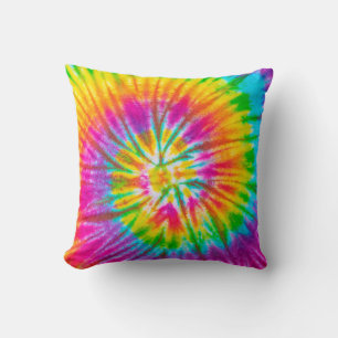 swirl colorful tie dye pattern abstract background cushion