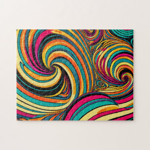 Swirl Colourful Pattern 2 Photo Puzzles Internet