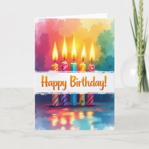 Swirl Design Birthday Card