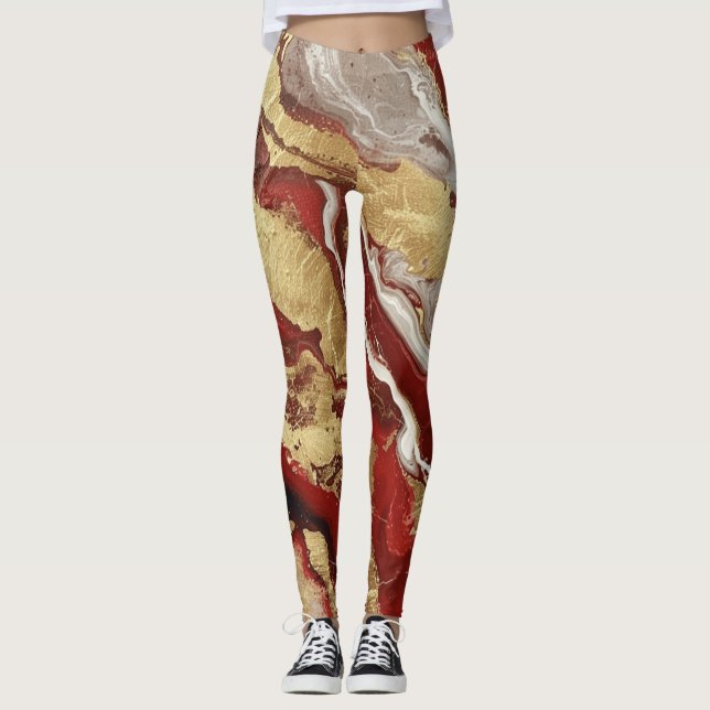 Swirl Design Leggings (Front)