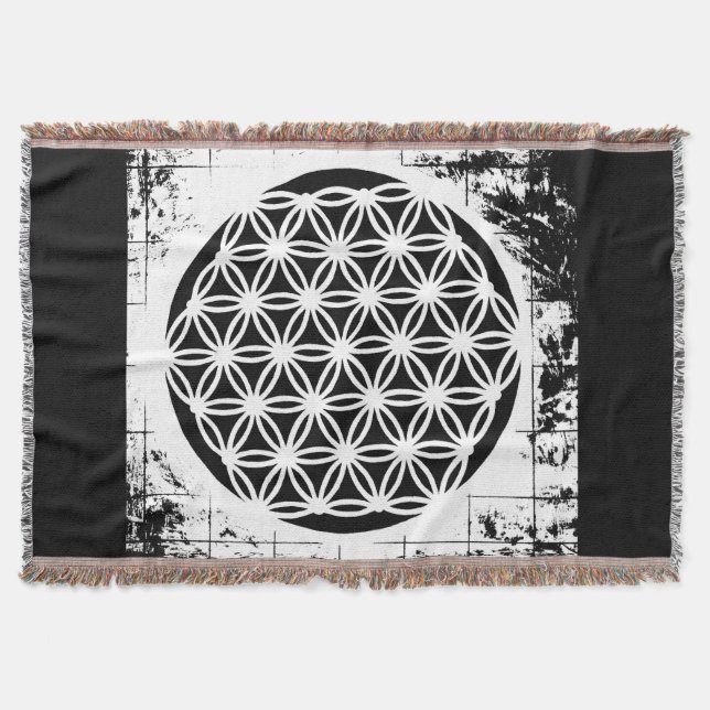 Swirl Energy Flow – Premium Woven Throw Blanket (Front)
