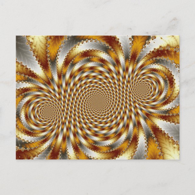 Swirl Fractal 1 - Fractal Postcard (Front)