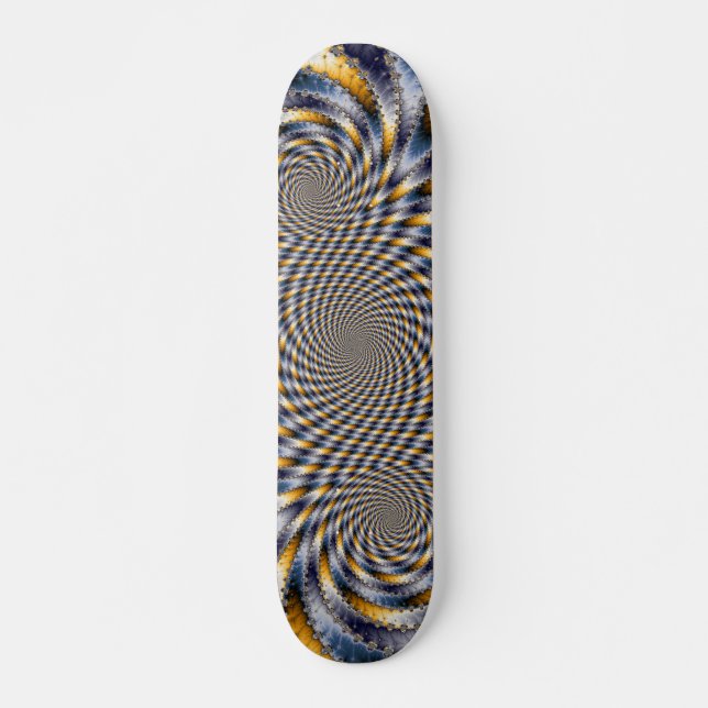 Swirl Fractal 2 - Fractal Skateboard (Front)