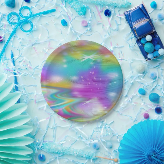 Swirl Galaxy Paper Plate (Party)