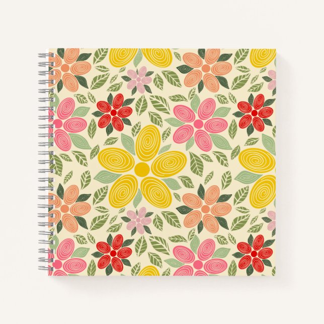 Swirl Garden Notebook (Front)