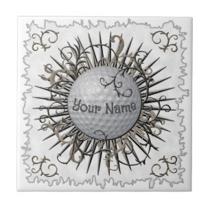 Swirl Golf golfer tile