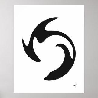 Swirl Graffiti Poster