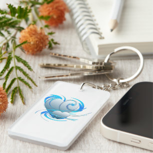 Swirl Hearts Key Ring