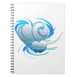 Swirl Hearts Notebook