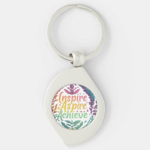 Swirl Keychain - Inspire Aspire Achieve