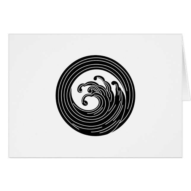 Swirl-like wave circle (Front Horizontal)
