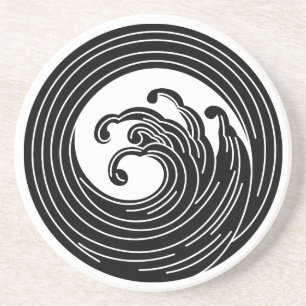 Swirl-like wave circle coaster