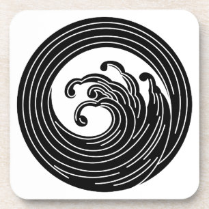 Swirl-like wave circle coaster