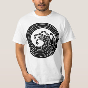 Swirl-like wave circle T-Shirt