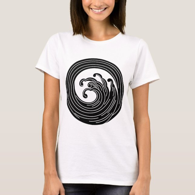 Swirl-like wave circle T-Shirt (Front)
