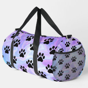 Swirl Marble Paw Print Pet Bag