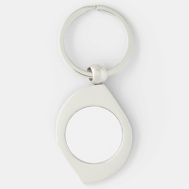 Swirl Metal Keychain (Front)