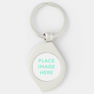 Swirl Metal Keychain - Souvenir Gift Design