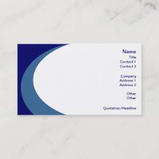Swirl of Colour - Blue Stock Business Cards