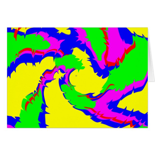 Swirl of Colourful Splatters (Front Horizontal)