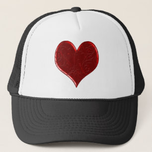Swirl Overlaid Heart Hat