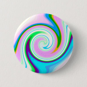Swirl Pastel 6 Cm Round Badge