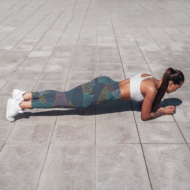 Swirl Pattern Capri Leggings (Creator Uploaded)