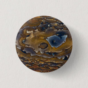 Swirl Pattern On Jasper Slab 3 Cm Round Badge