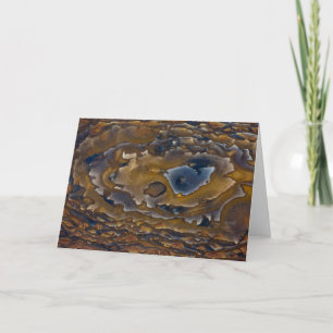 Swirl Pattern On Jasper Slab Card
