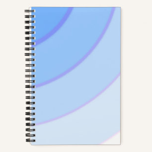 Swirl pattern pastel ombre blue  notebook