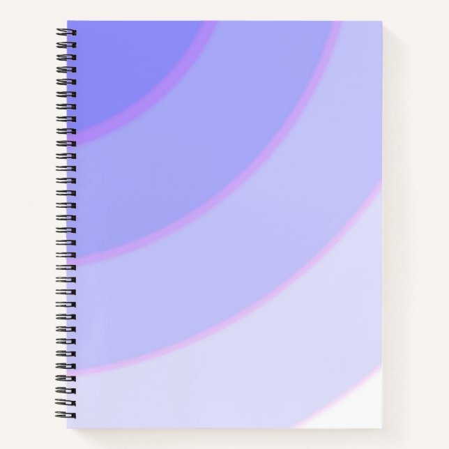 Swirl pattern pastel ombre Lilac & Purple Notebook (Front)