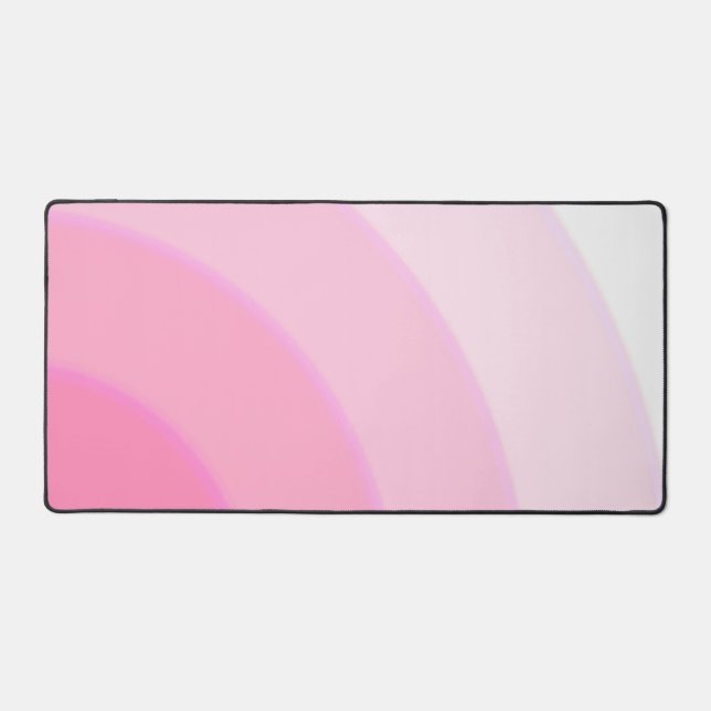 Swirl pattern Pastel Ombre  Pink Desk Mat (Front)