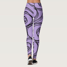 SWIRL PATTERN ULTRA VIOLET by Slipperywindow Leggings