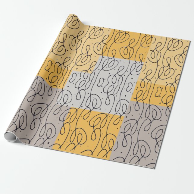 Swirl Pattern Wrapping Paper (Unrolled)